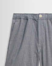 Kurt Light Herringbone Cotton Shorts