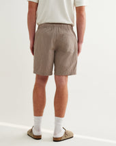 Kurt Natural Chalk Stripe Shorts