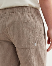 Kurt Natural Chalk Stripe Shorts