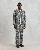 Kurt And Ecru Beach Jacquard Trousers