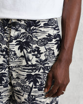 Kurt And Ecru Beach Jacquard Trousers