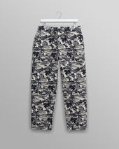 Kurt - Navy And Ecru Beach Jacquard Trousers