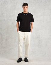 Kurt Off White Organic Cotton Trousers