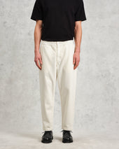 Kurt Off White Organic Cotton Trousers