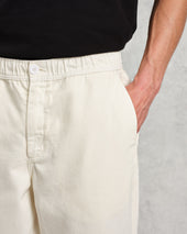Kurt Off White Organic Cotton Trousers