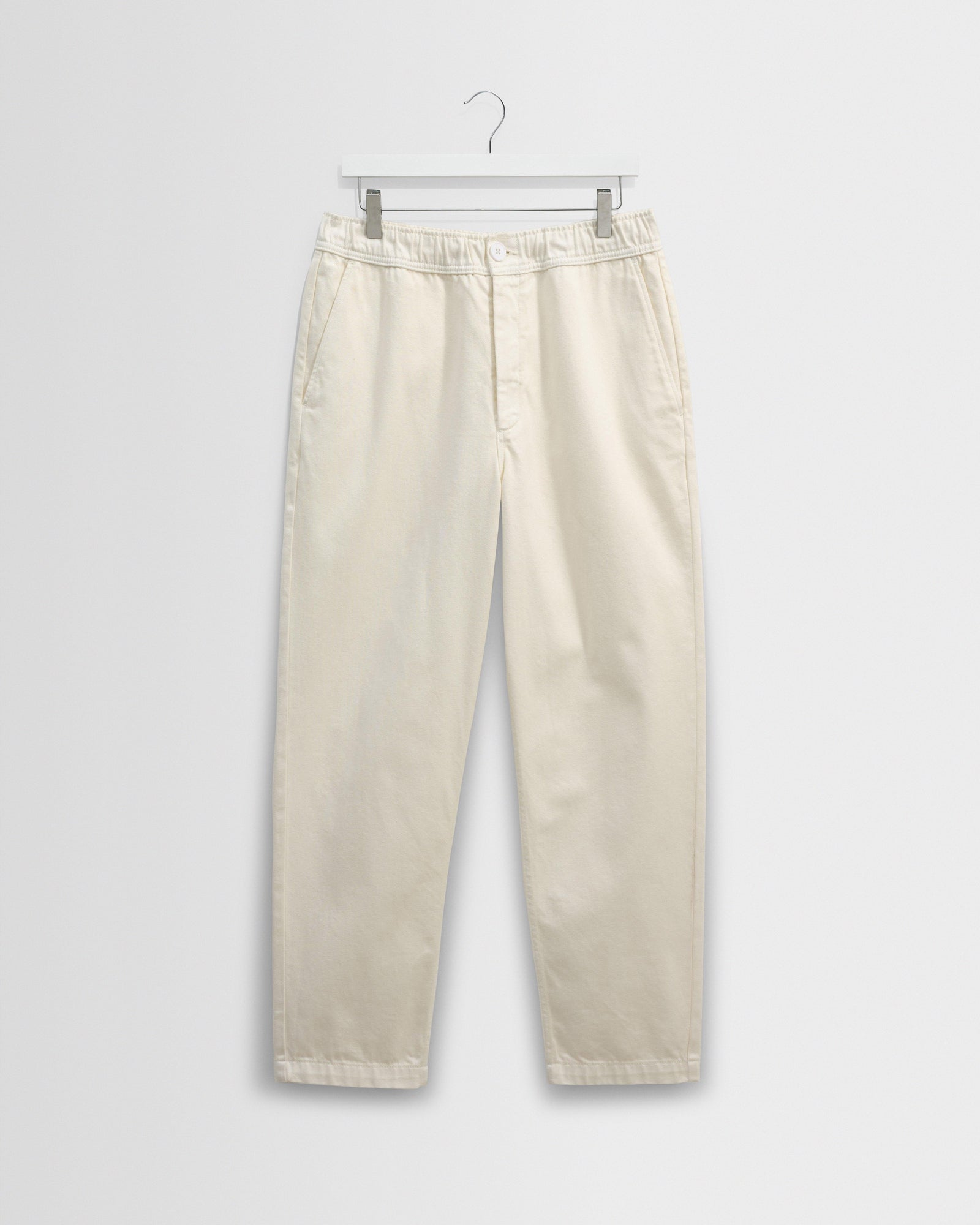 Kurt Off White Organic Cotton Trousers