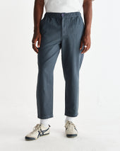 Kurt Petrol Blue Organic Cotton Trousers