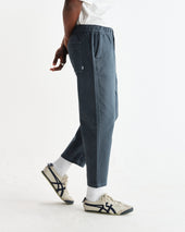 Kurt Petrol Blue Organic Cotton Trousers