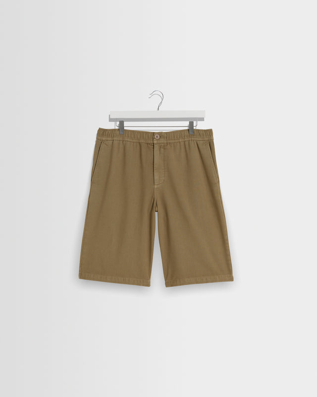 Kyle - Light Khaki Organic Cotton Twill Shorts