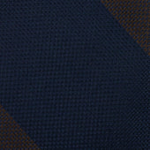Japanese Grenadine Silk Tie Brown Hand Rolled