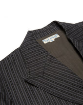 Twist Twill Peaked Lapel Suit Jacket