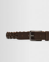 Lambeth Plaited Leather Belt