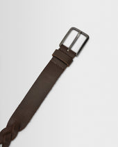 Lambeth Plaited Leather Belt