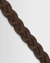 Lambeth Plaited Leather Belt