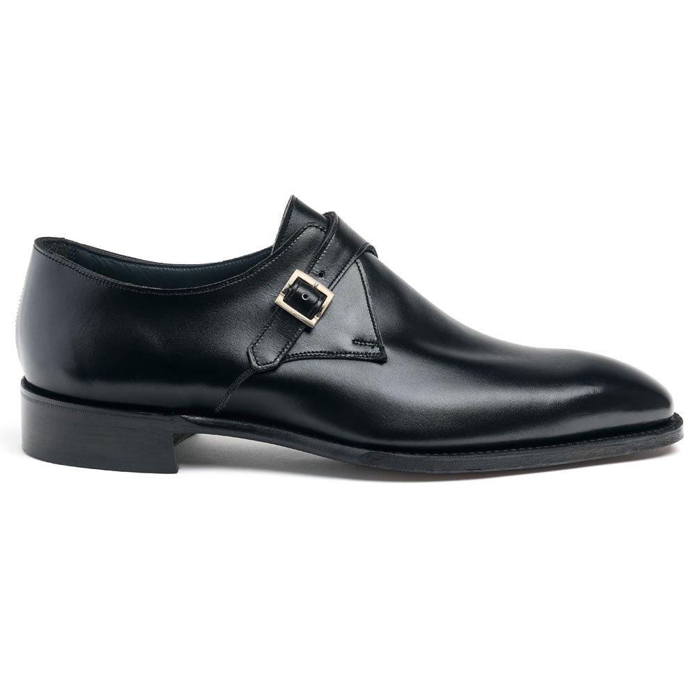 Landsdowne Single Buckle Monk Shoe In Calf Leather
