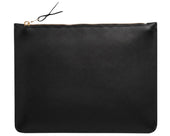 Large Leather Zipper Pouch