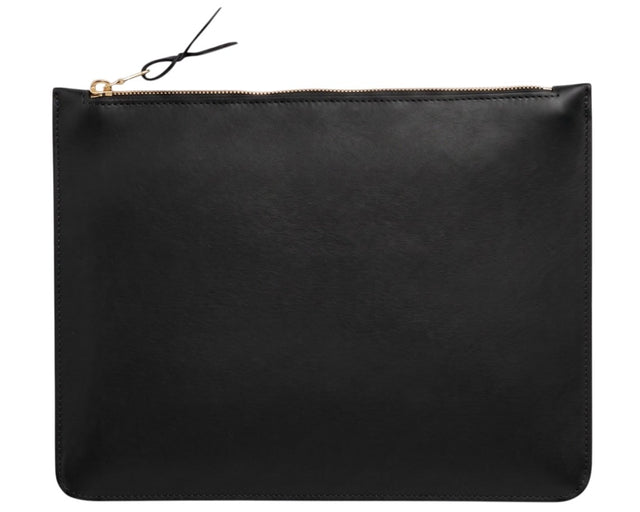 Large Leather Zipper Pouch