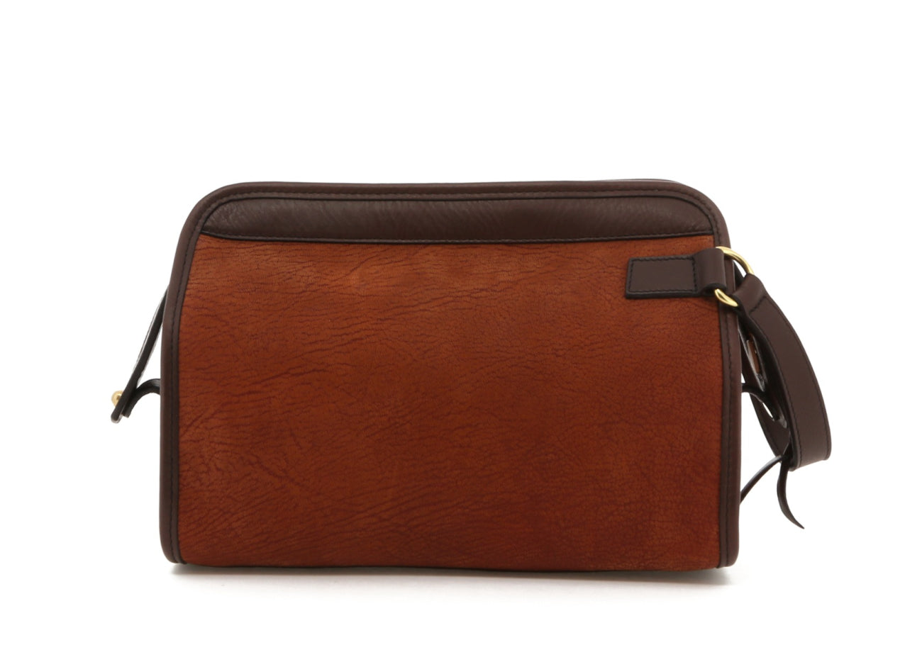 Large Travel Kit - Autumn / Chocolate Trim - Nubuck Goat