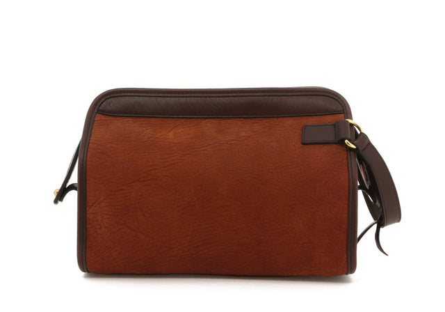 Large Travel Kit - Autumn / Chocolate Trim - Nubuck Goat