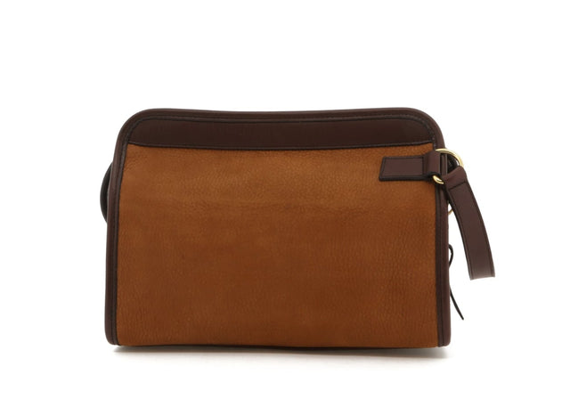 Large Travel Kit - Almond/Chocolate - Nubuck