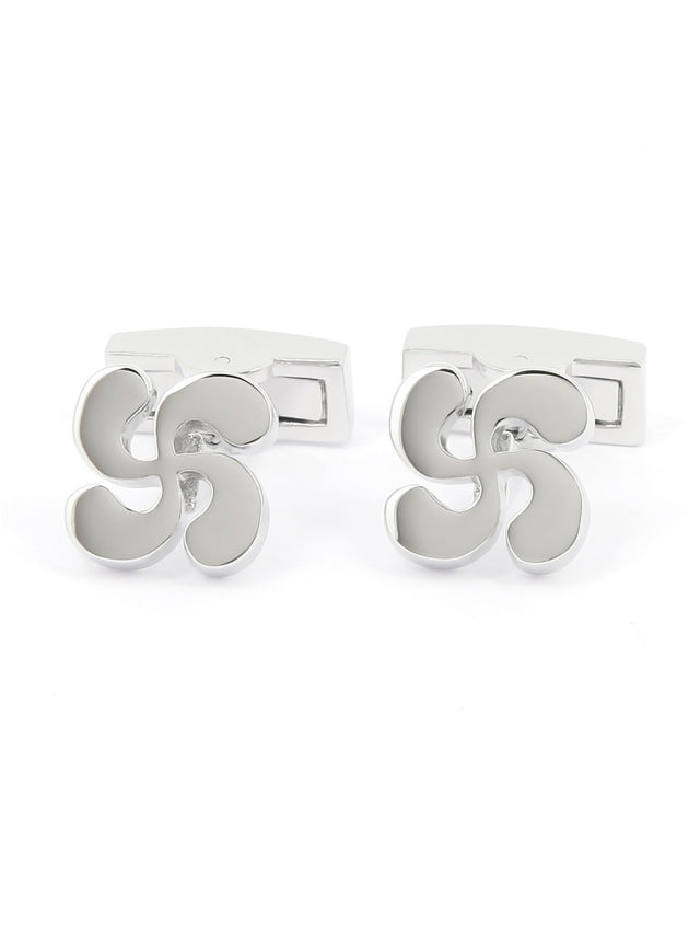 Lauburu cufflinks Euskal Herria
