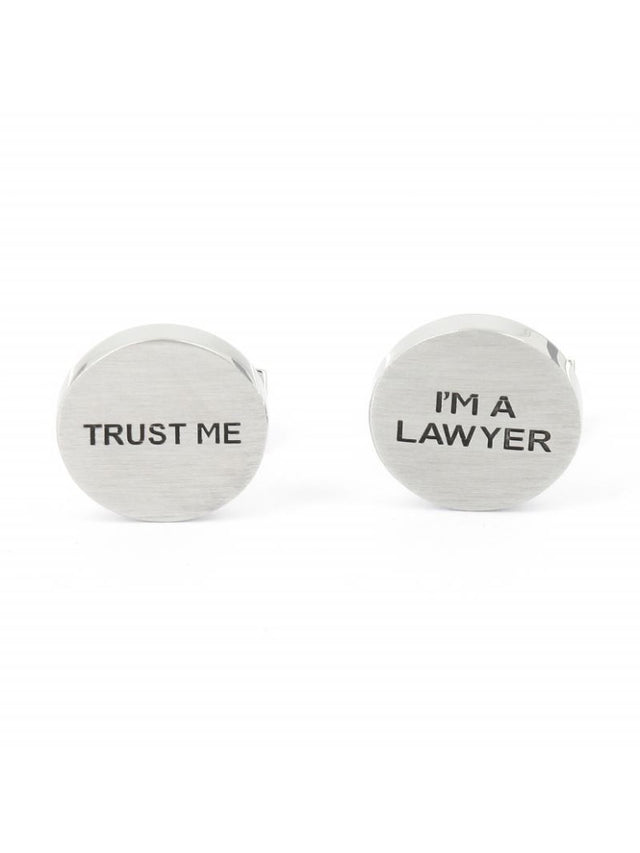 Lawyer cufflinks trust me I'm a lawyer