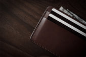 Lean Card Case . Deep Brown