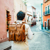 Big Mouth Leather Backpack