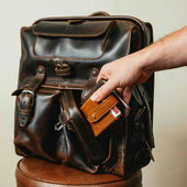 Big Mouth Leather Backpack