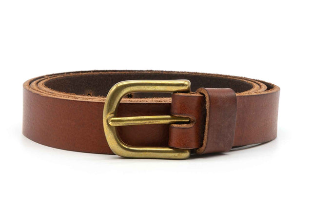 Brown Leather Belt 25mm