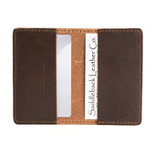 Leather Business Card Holder Texas Rangers