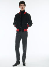 Lamb Leather And Wool Jacket