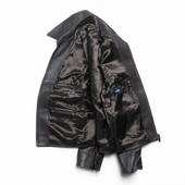 Dark Brown Lambskin Racer Jacket