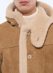 Long shearling coat