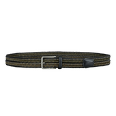 Leather Stretch Belt Re Circle Bicolor