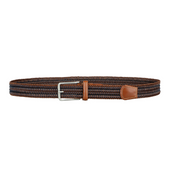 Leather Stretch Belt Re Circle Bicolor