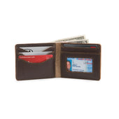 Leather Bifold Wallet Texas Rangers
