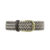Leather and Wool Stretch Belt