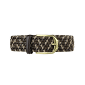 Leather and Wool Stretch Belt