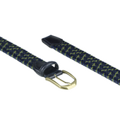 Leather and Wool Stretch Belt