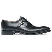 Leeds Buckle Monk in Black Calf Leather