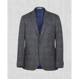 Liffey Tweed Blazer in Blue Houndstooth | Men's Tweed Blazers |