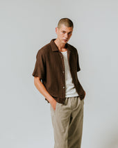 Lido Dobby Cotton Weave Short Sleeve Shirt