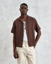 Lido Dobby Cotton Weave Short Sleeve Shirt