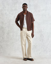 Lido Dobby Cotton Weave Short Sleeve Shirt