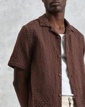 Lido Dobby Cotton Weave Short Sleeve Shirt