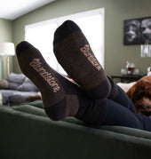 Coyote Brown Merino Wool Blend Socks