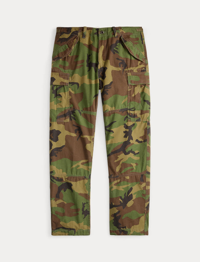Classic Fit Camo Canvas Cargo Pant