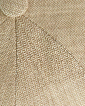 Light Beige Plain Micro Herringbone Linen Toni Cap