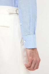 Light Bamboo Button Down Shirt Sartoriale Collection Made In Italy